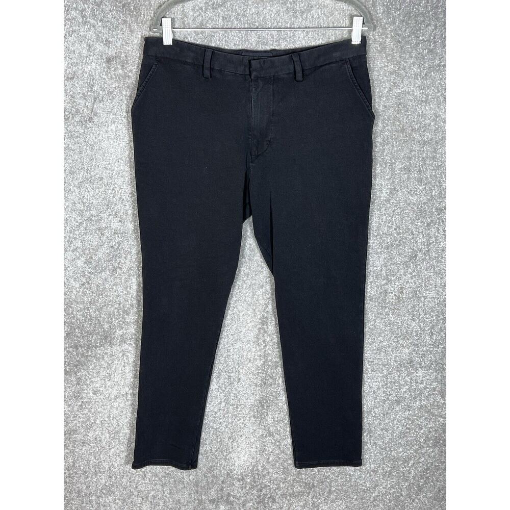 Sweat Tailor Pants Mens Size 32x32 Black Chino Stretch Straight‎ Leg Pockets